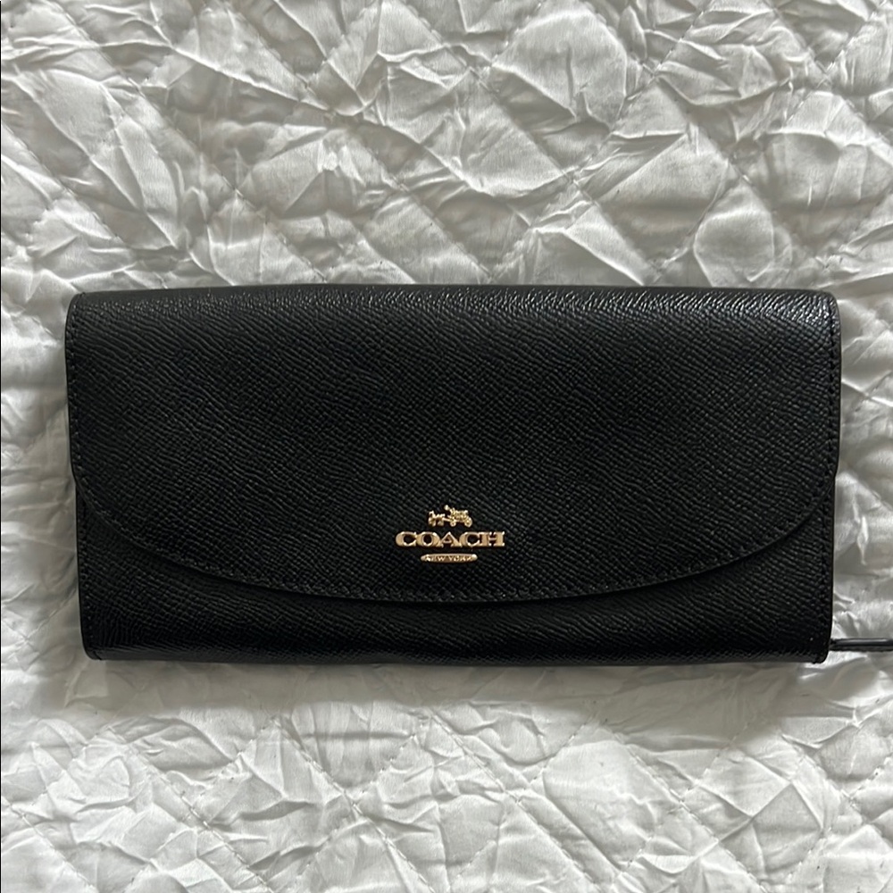 Coach Black Leather Women's Wallet